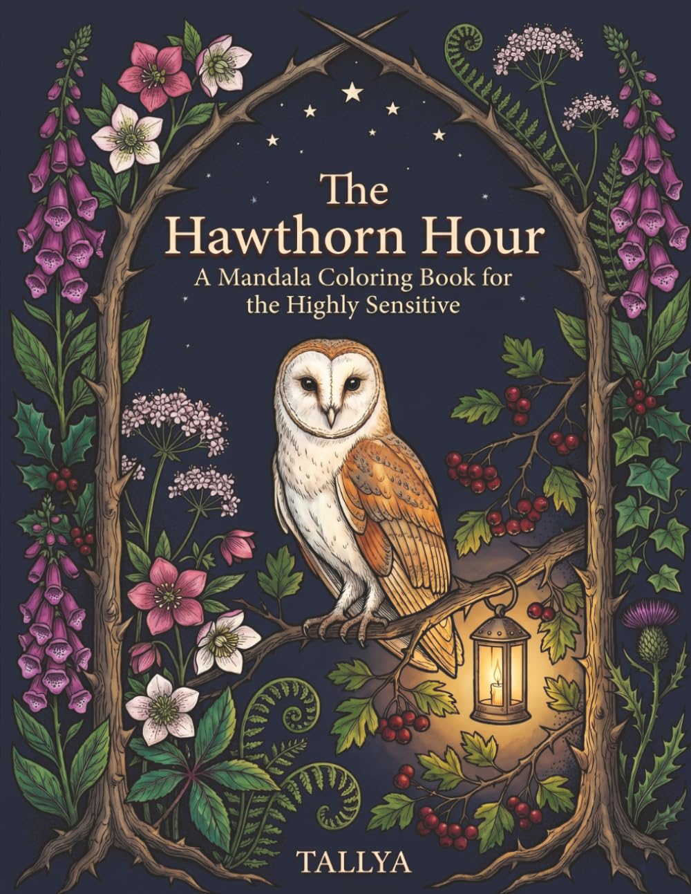 The Hawthorn Hour: A Mandala Coloring Book for the Highly Sensitive — 40 Story-Mandalas for the Nervous System That Notices Everything: Quiet Evening ... & Sensory Recovery | Single-Sided | 8.5 x 11