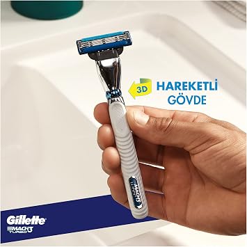 Gillette Mach3 Turbo Replacement Razor 5-pack