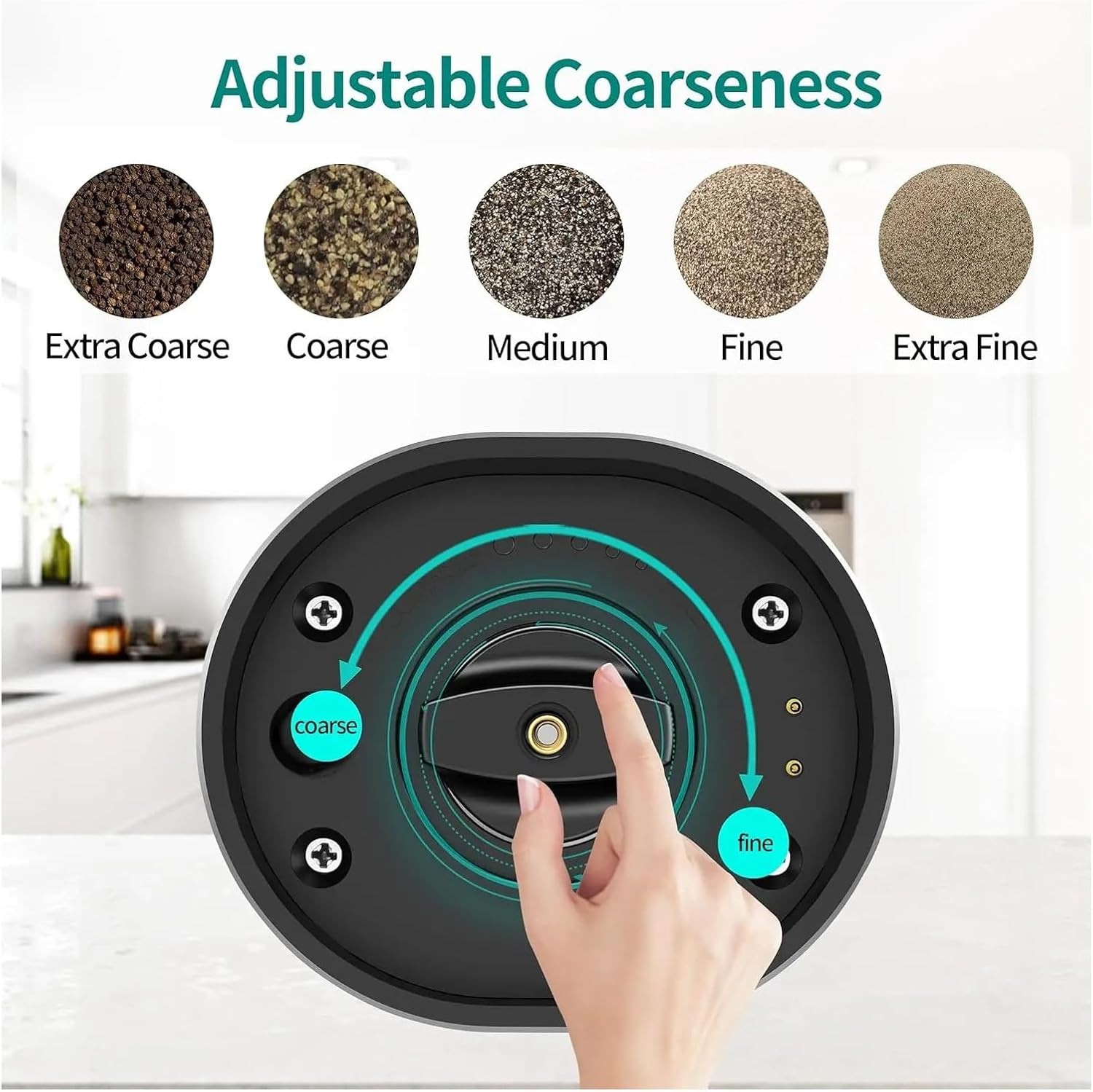 Rechargeable Electric Grinder Automatic Rose Salt Grinder Electric Black Pepper Grinder