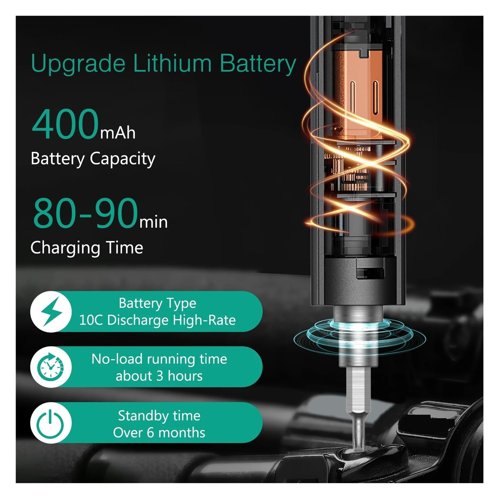 Set Di Cacciaviti Elettrici Di Precisione 50 In 1 Con Punte Phillips Torx A Coppia Regolabile A 3 Velocità For Laptop, Orologio, PC Facile Da Usare
