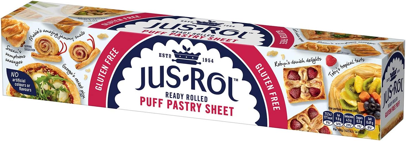 Jus Rol Gluten Free Ready Rolled Puff Pastry Sheet, 280 g