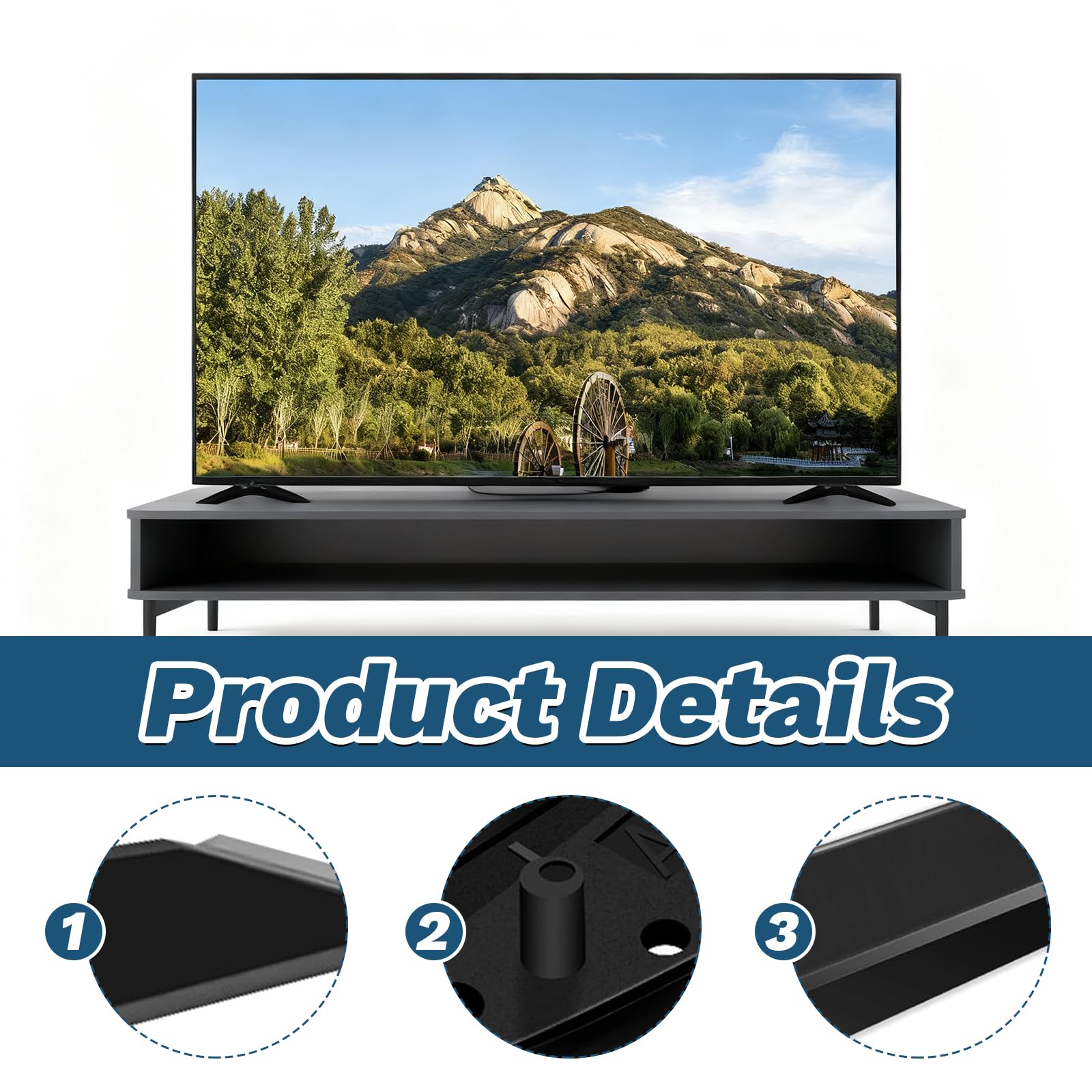 Nóżki do telewizorów LG TV, zapasowe nóżki do telewizorów 49/50/55 cali LG TV czarne nóżki podstawki podstawki do telewizora z wymiennymi śrubami