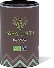 PAPA INTI Raw Cocoa 350 g, High-Quality Organic & Fairtrade Cocoa Powder, Warm or Cold Drink, Perfect for Cereal or Bowls or Baking