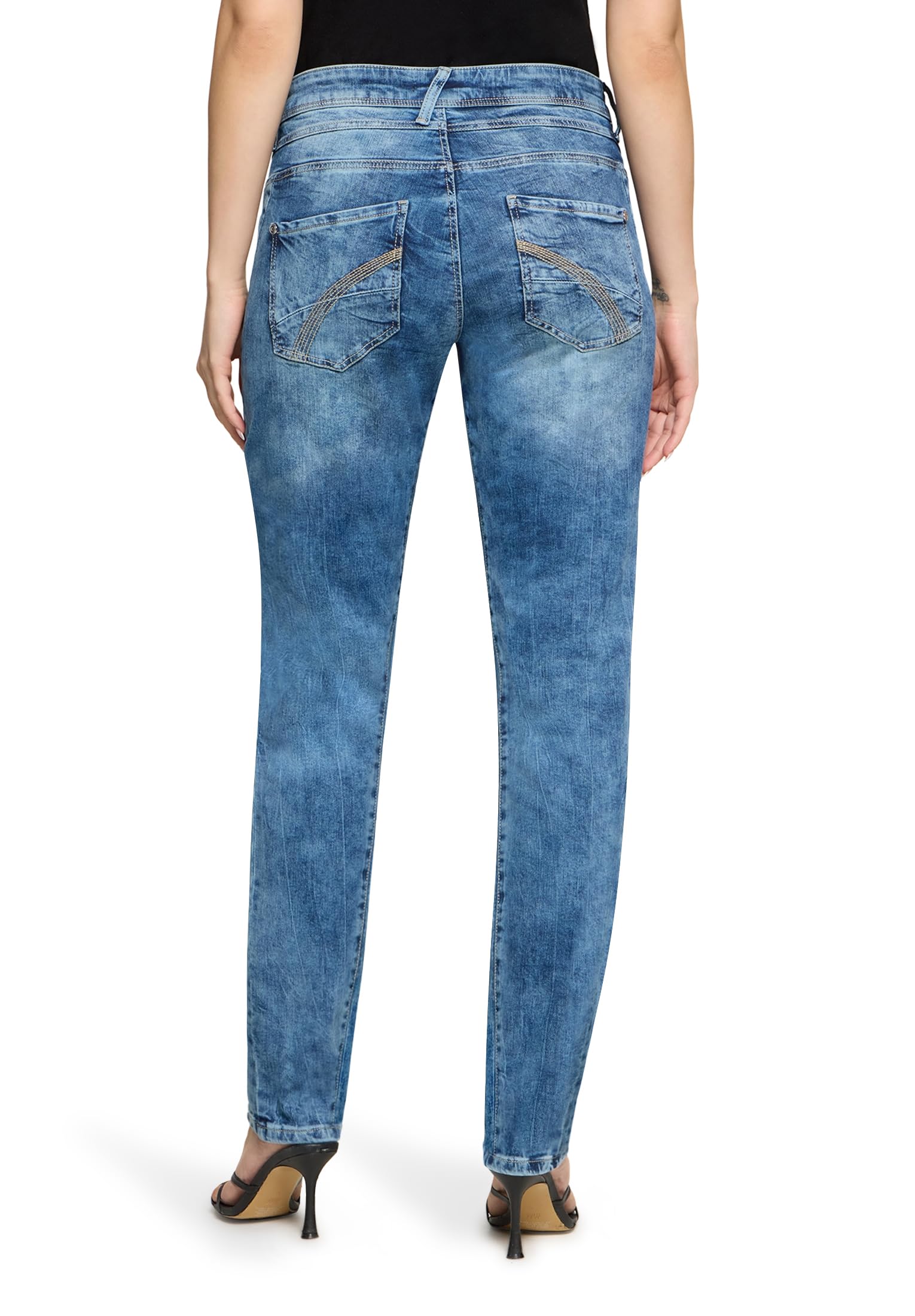 Betty Barclay Damen Hose Jeans Blue Denim