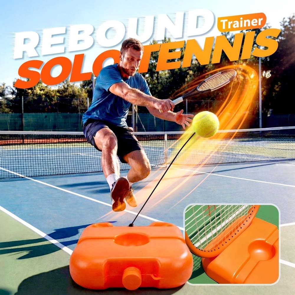 Tennis Ball Training Baseboard, 2026 New Tennis Ball Training Baseboard Tennis Rebounder, Portable Tennis Trainer for Home Use,Multifunctional Tennis Solo Practice Kit for Backyard