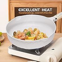 Vista 4 de Potinv Nonstick Frying Pan Skillet Pan 10 Inch,Non Stick Omelette Pan with Stay Cool Handle,Induction Compatible,Dishwasher and Oven Safe,PFOA Free