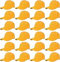 Vista 27 de Falari - 24/144 unidades de gorra de béisbol unisex, lisa y de tamaño ajustable, venta al por mayor