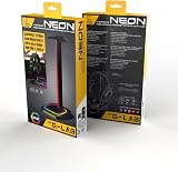 THE G-LAB K-Stand Néon RGB HUB - Headset Holder with LED Lighting | RGB Headphone Holder with On/Off Button, Choice of Colours & USB-A/USB-C Ports | Gaming Accessories & Gift Idea for Gamers - 8