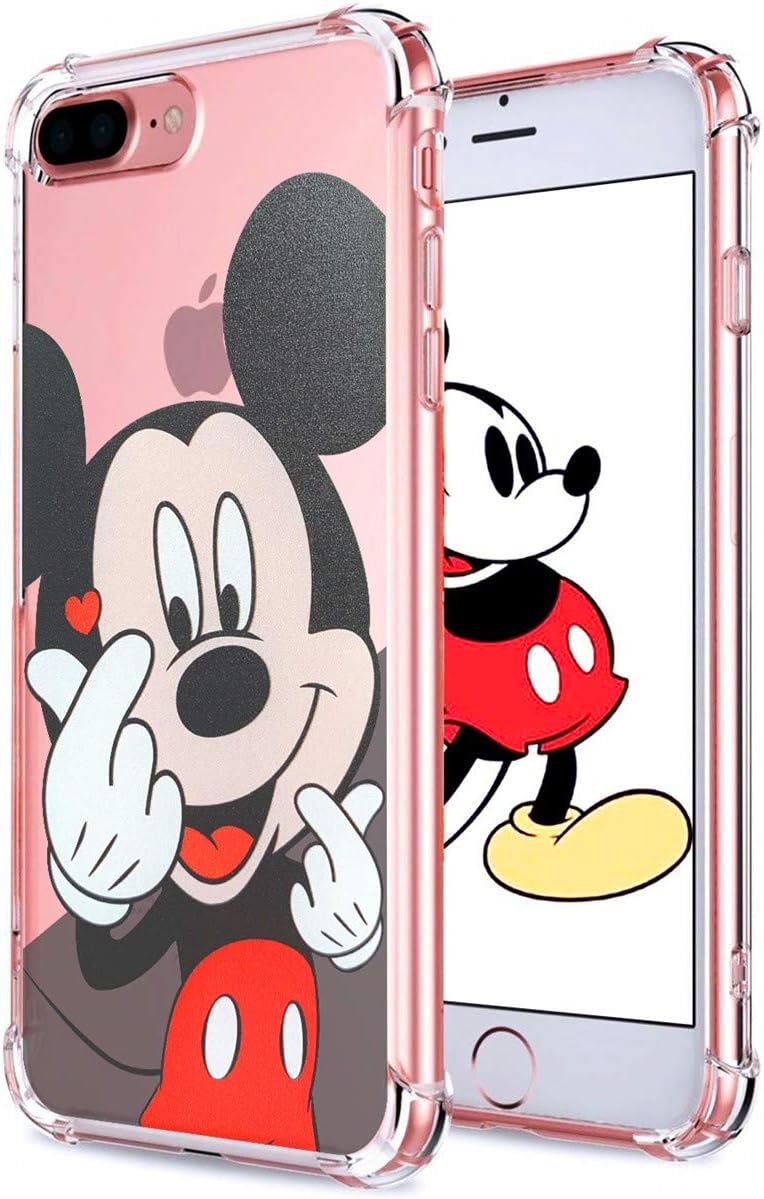 Logee TPUCute Cartoon Clear Case for iPhone 6 Plus/6S Plus 5.5โ,Fun Kawaii Animal Soft Protective Cover,Ultra-Thin Shockproof Funny Character Cases for Kids Teens Girls Boys (6Plus)