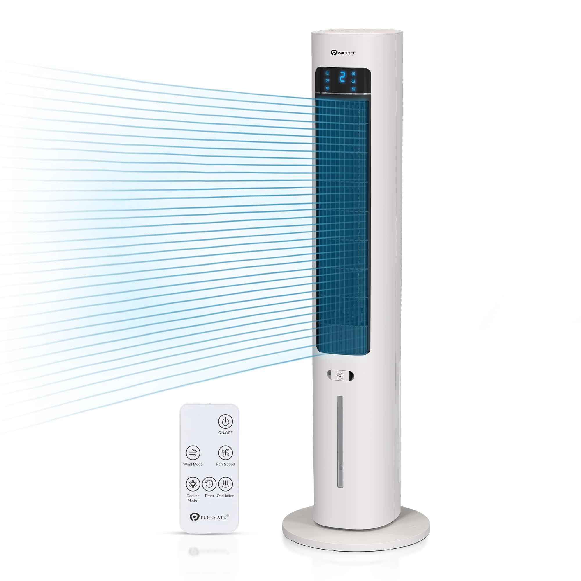 Air Cooler | 3L Portable Evaporative Air Cooler | Ice Packs & Remote | Digital