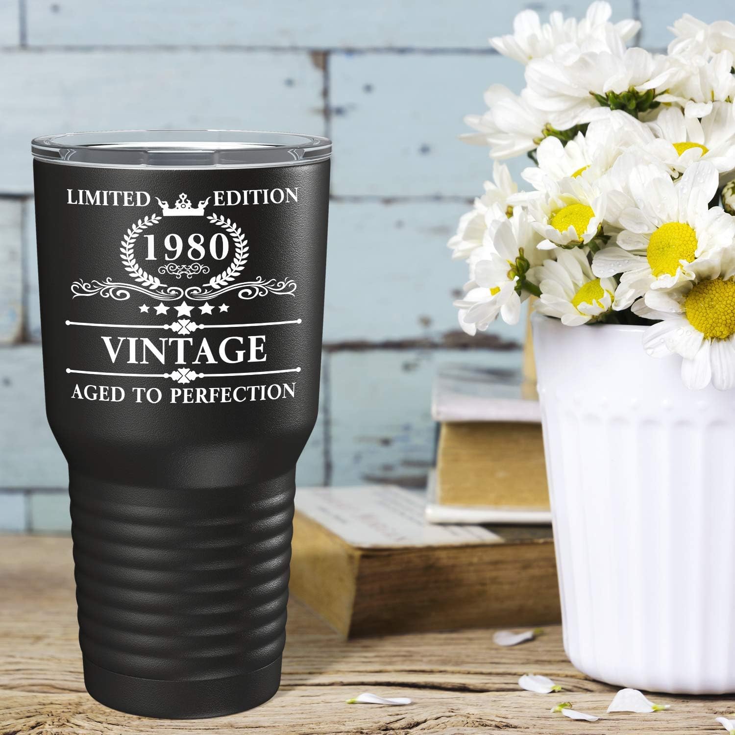 Lоwеѕt Prісе 1980 Limited Edition Aged to Perfection 40th Birthday Gift on Black 30 oz Stainless Steel Tumbler