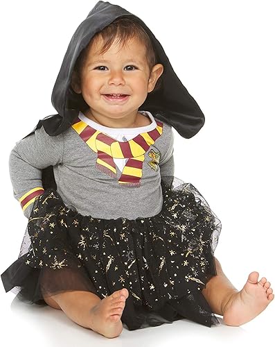 Harry Potter Infant Baby Girl Costume - Halloween Hooded Dress Cosplay