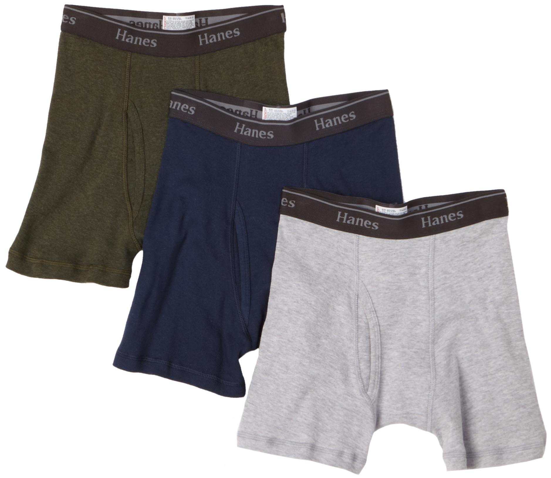 Hanes Boxer da ragazzo classico con cintura (confezione da 3)