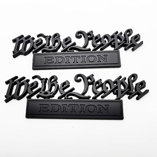 Miniatura 7 de Classic We The People Edition - Calcomanías 3D de metal completo para emblemas de automóvil, decoración personalizada para resaltar a ti mismo, 2