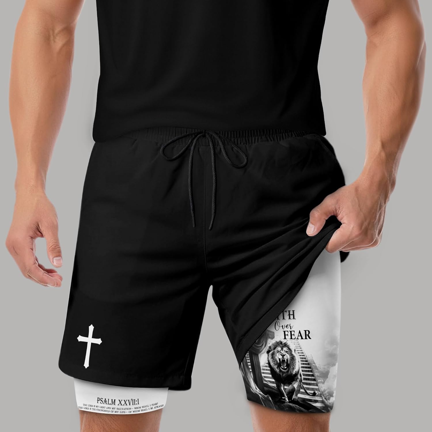 Work Out Shorts Gym for Men, Mens Shorts with Liner, Mens Gym Clothes