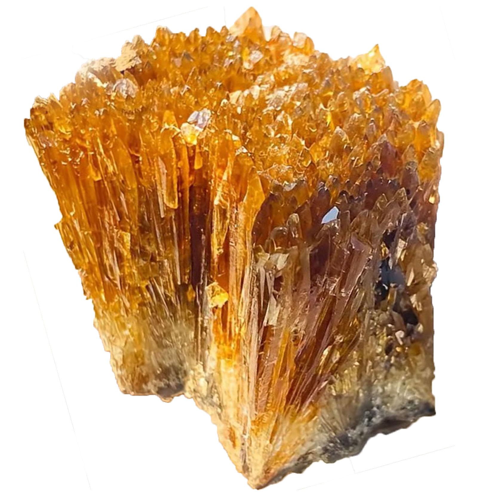 Natural Raw Amber Calcite Crystal Mineral Specimen for Reiki Home Decor