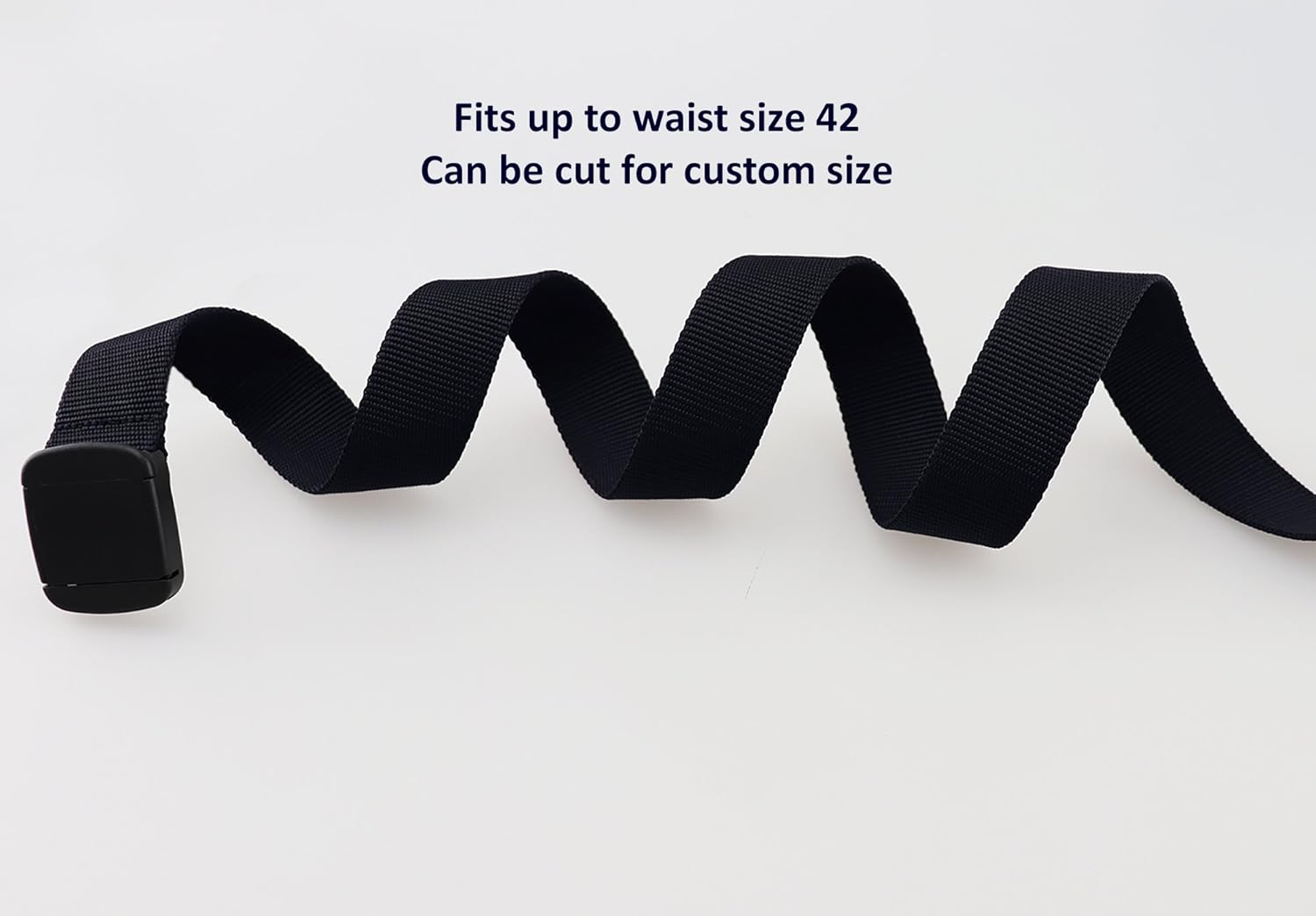 Thomas Bates Nylon Outdoor Hiker Belt Easy Trim Webbing for Perfect Fit Up to Size 42in Heavy Duty Plastic Adjustable Buckle - Image 3