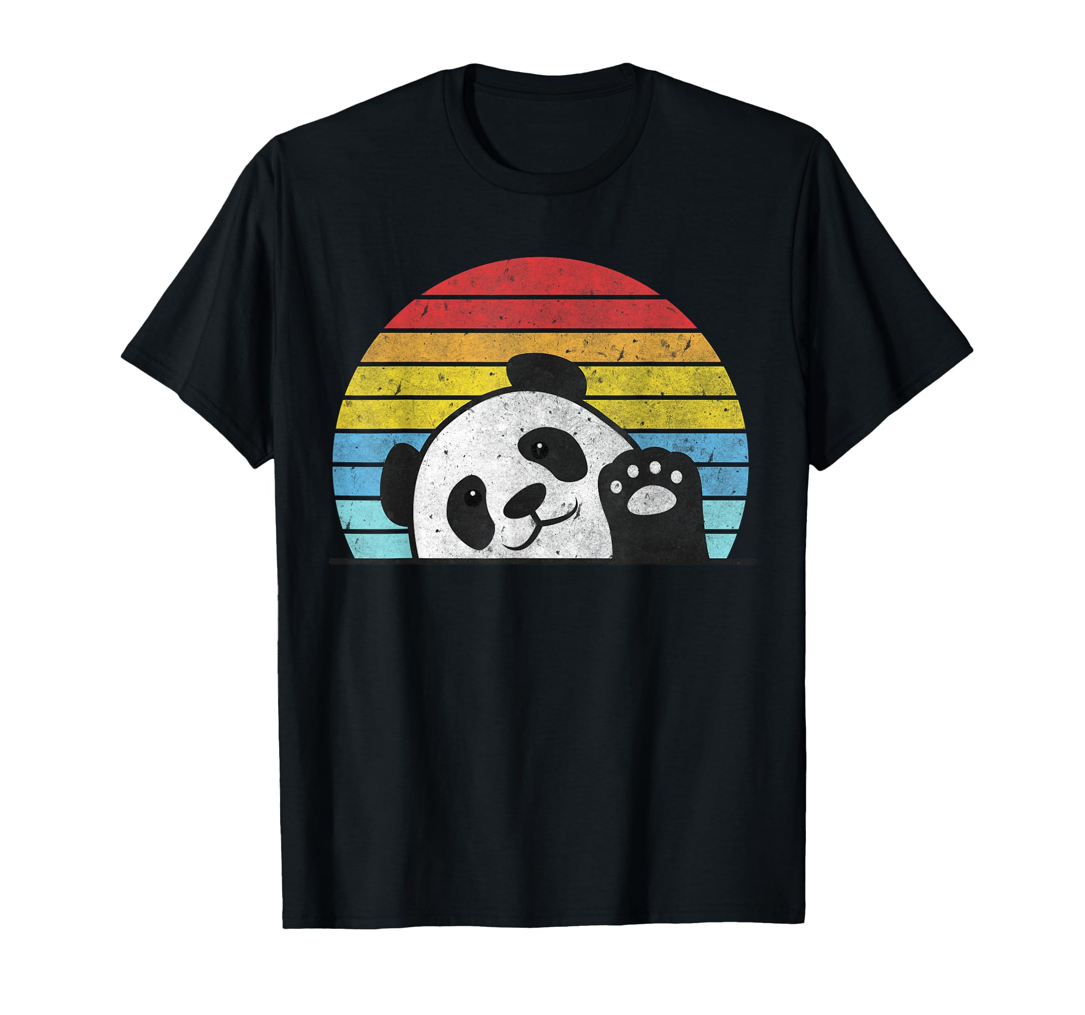 Retro Panda Cute Panda Bear Vintage Zookeeper Zoo Family Fan T-Shirt