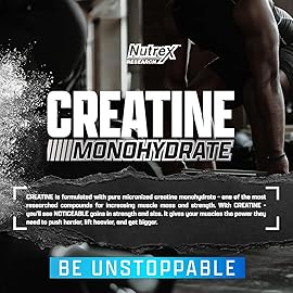 Nutrex Research Ultra Pure Creatine Monohydrate Powder Unflavored | 5G Micronized Creatine Powder for Muscle Gain, Strength, Endurance and Recovery, 80 Servings
