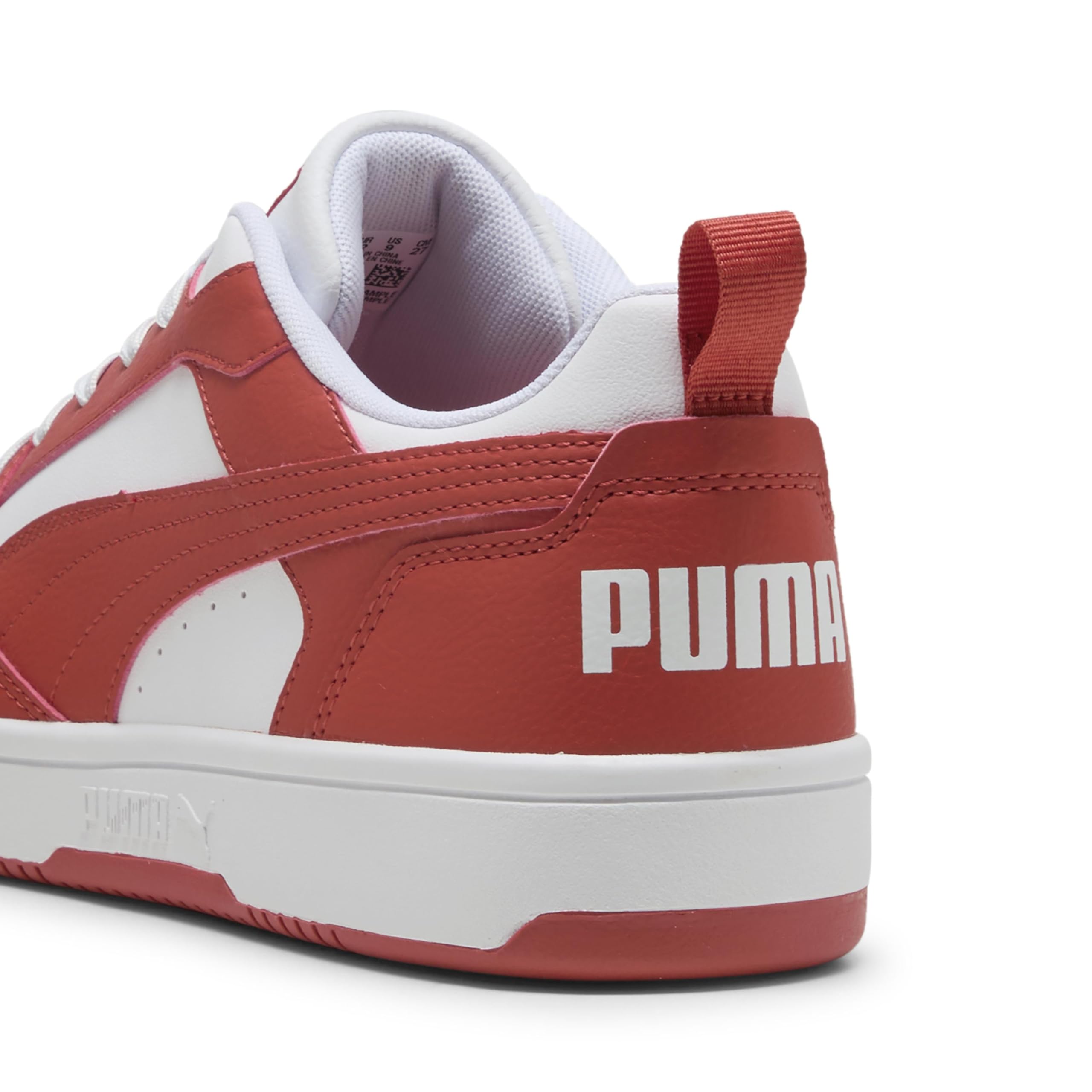 PUMA Rebound V6 Low Unisex Sneaker, Puma White Red Fire, 44.5 EU – Ansicht 2