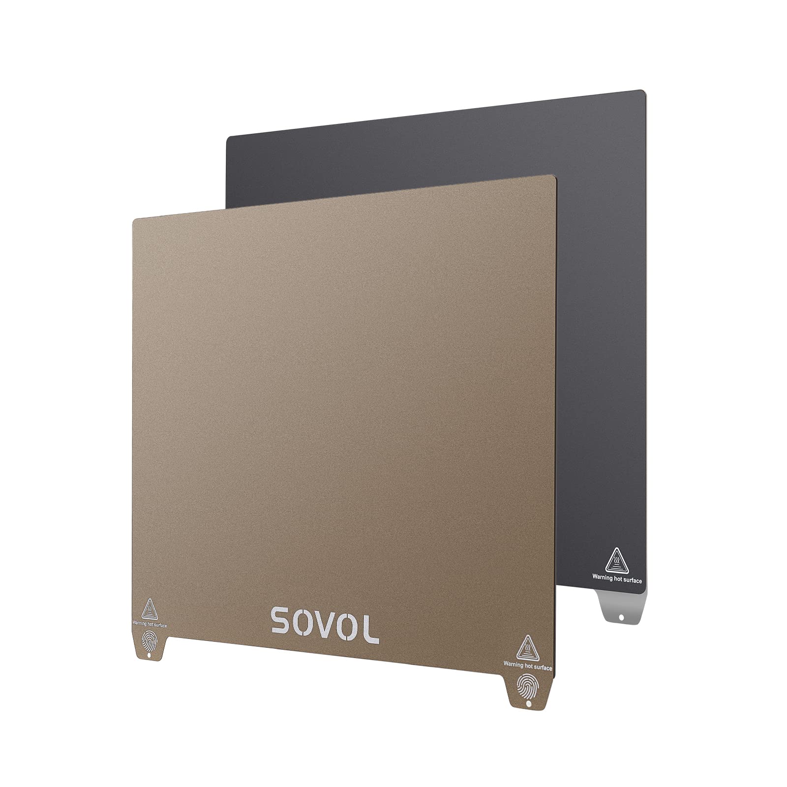 Sovol SV01pro 2023 Flexible Steel Platform, One Side Textured PEI Surface, Another Side Build Surface Sticker Sheet, Coming with Magnetic Bottom Sheet for Sovol SV01 SV01 pro SV02 3D Printer