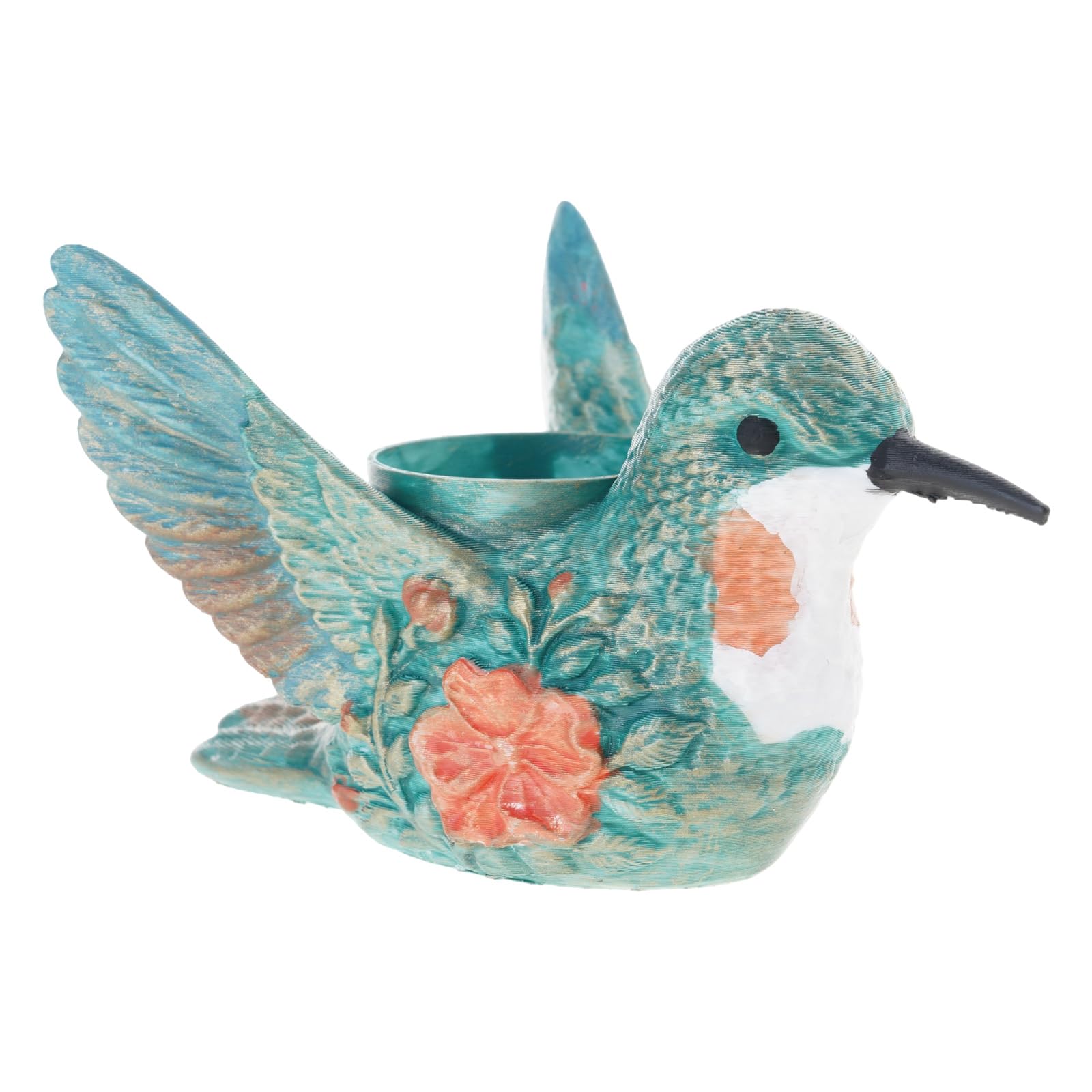 ADYJEE Resin Candlestick Hummingbird Votive Holders Decorative Tealight Holder for Wedding, Parties, Centerpieces Resin Votive Holders