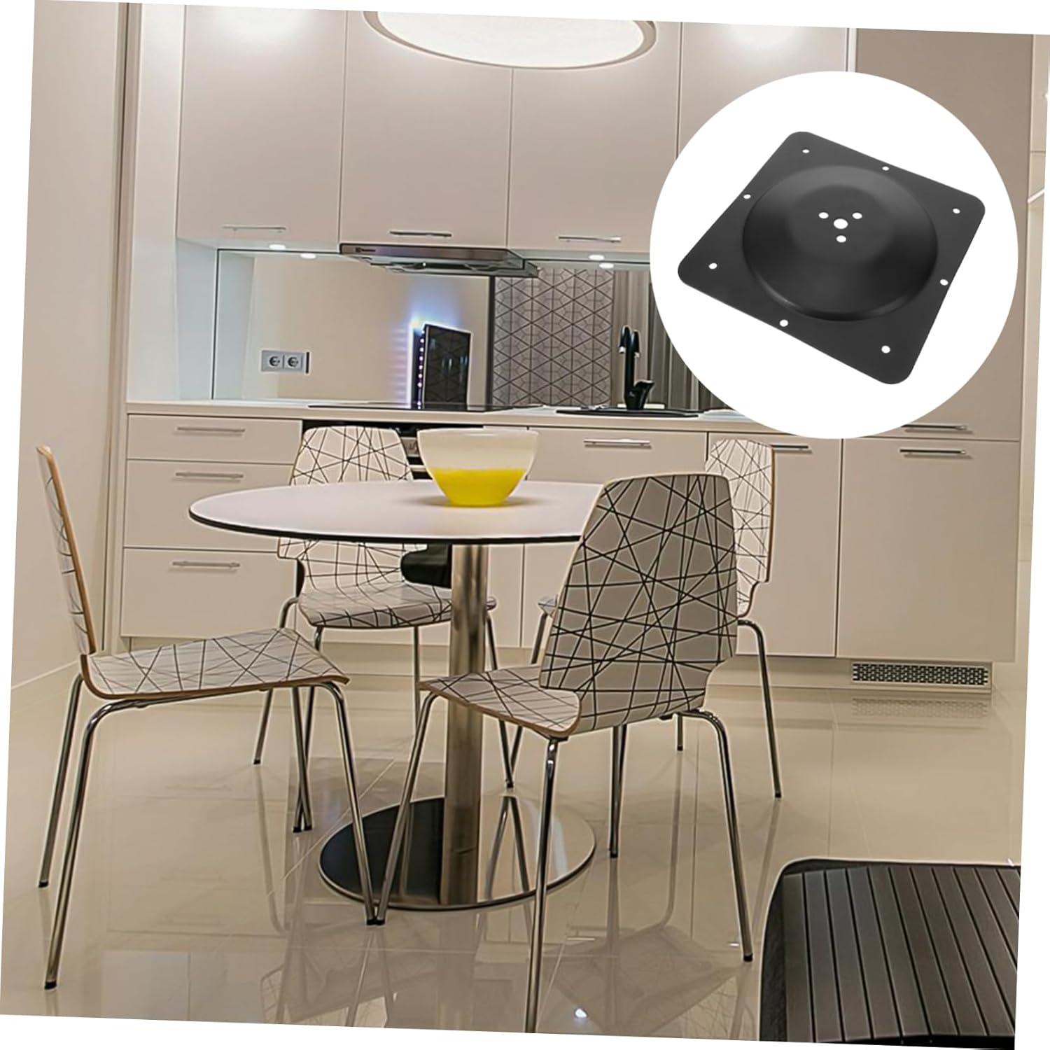 LIFKOME Heavy Duty Iron Table Leg Fixing Plate Multi Mounting Hardware for Secure Attachment for Sofas Ottomans and Furniture Repair Easy Installation