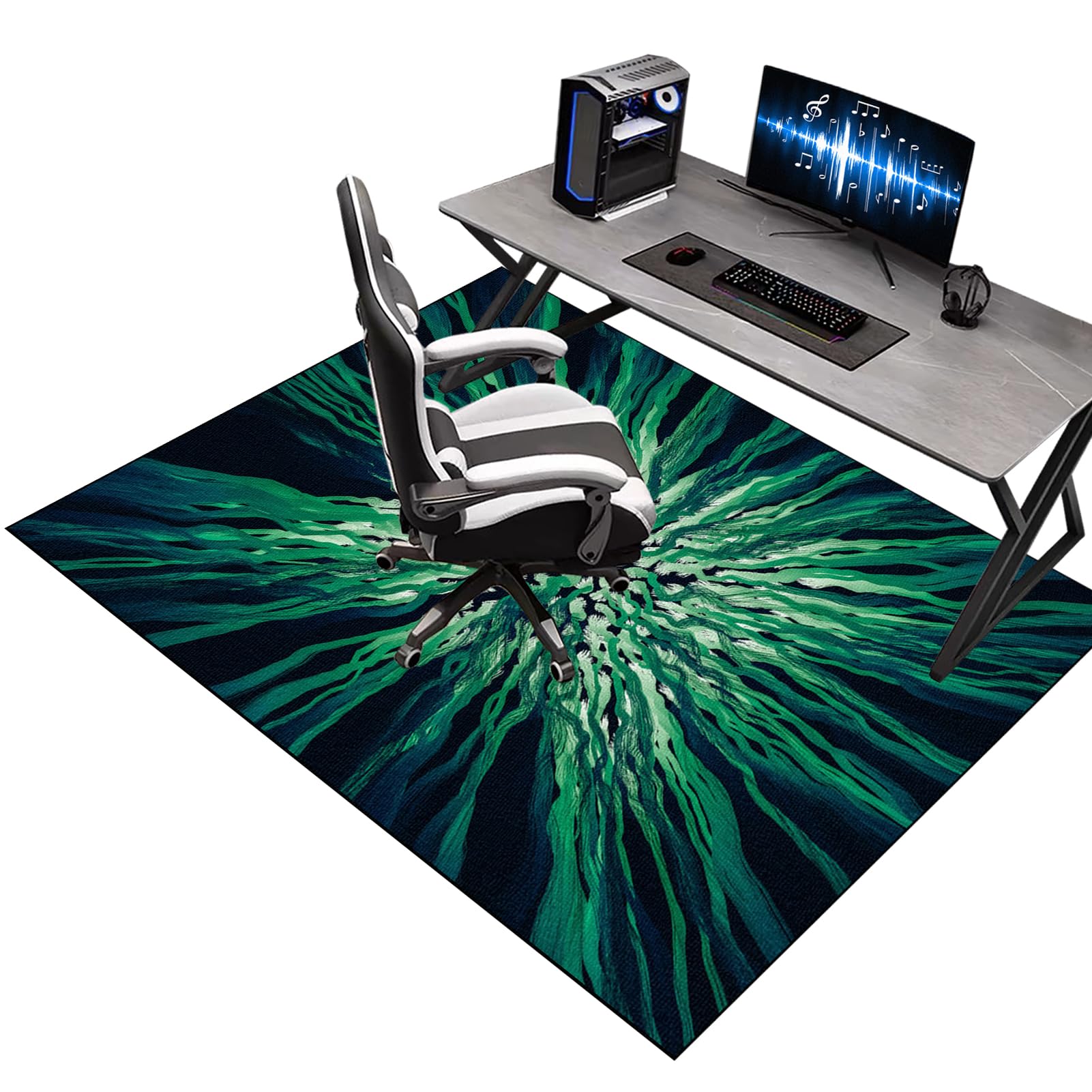 Office Gaming Chair Mat for Carpet, Office Chair Mats for Carpeted and Hardwood Floor, Heavy Duty Floor Protectors for Rolling Chairs, Desk Chair Mat for Carpeted Floors, Protector Rug 200 x 220 cm