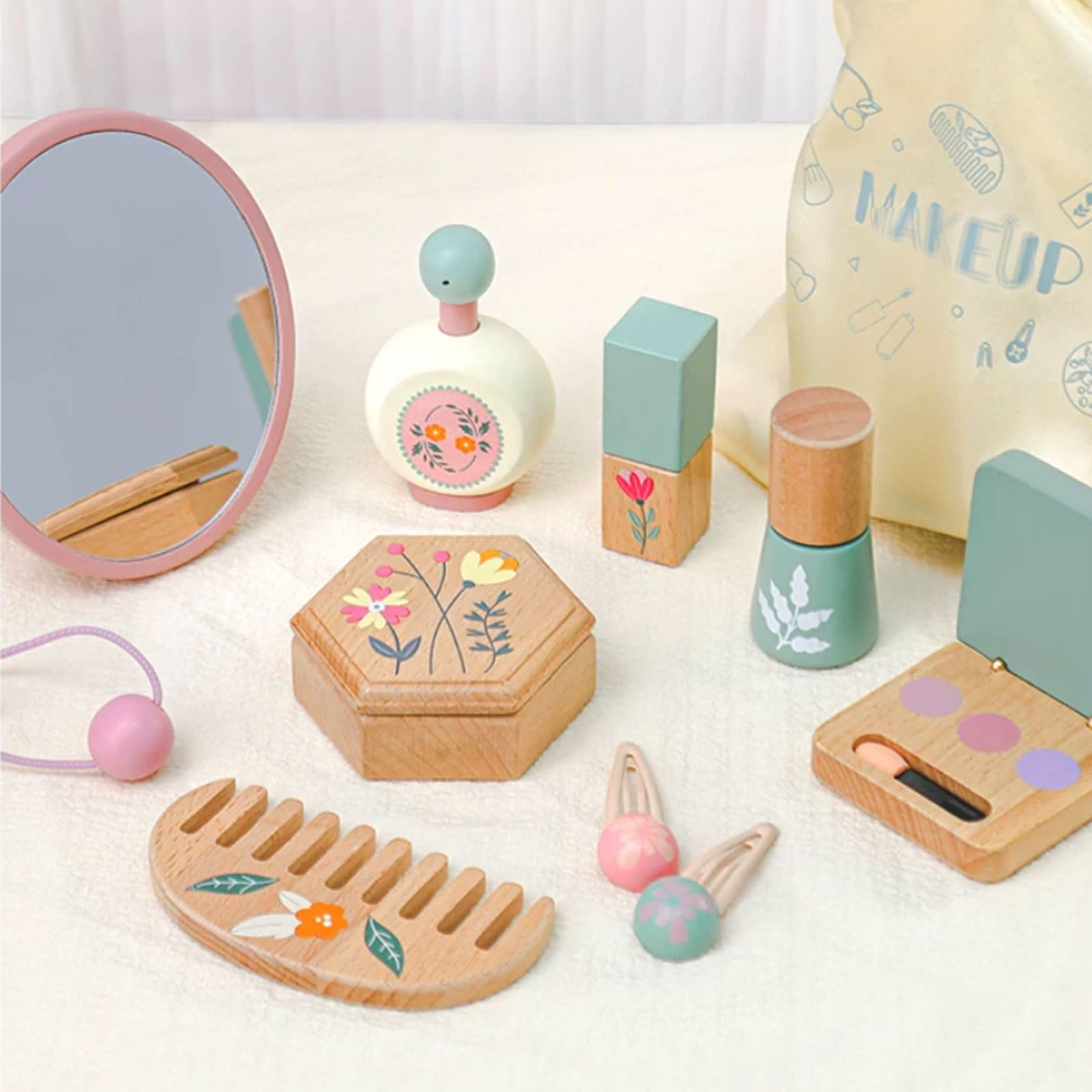 Montessori Holz Kinder Spielzeug Make-up Set