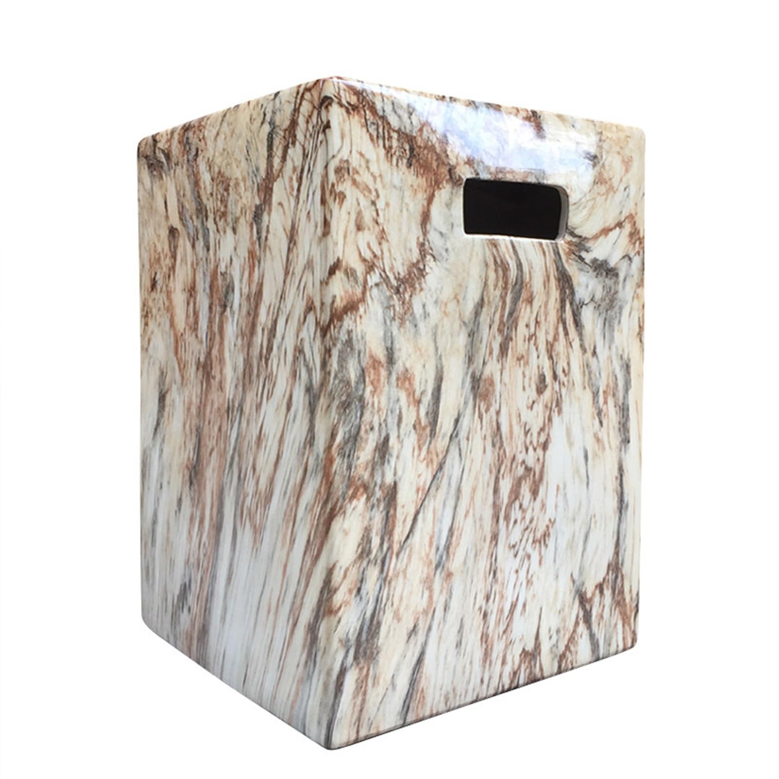 Tabouret de jardin en céramique jaune haut de gamme, l'élégance du style tambour