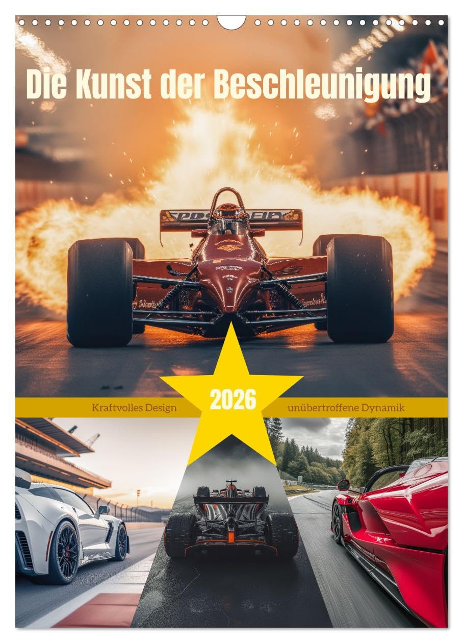 The art of acceleration UK-Version (Wall Calendar 2026 DIN A3 Portrait), CALVENDO 12 Month Wall Calendar — image 1