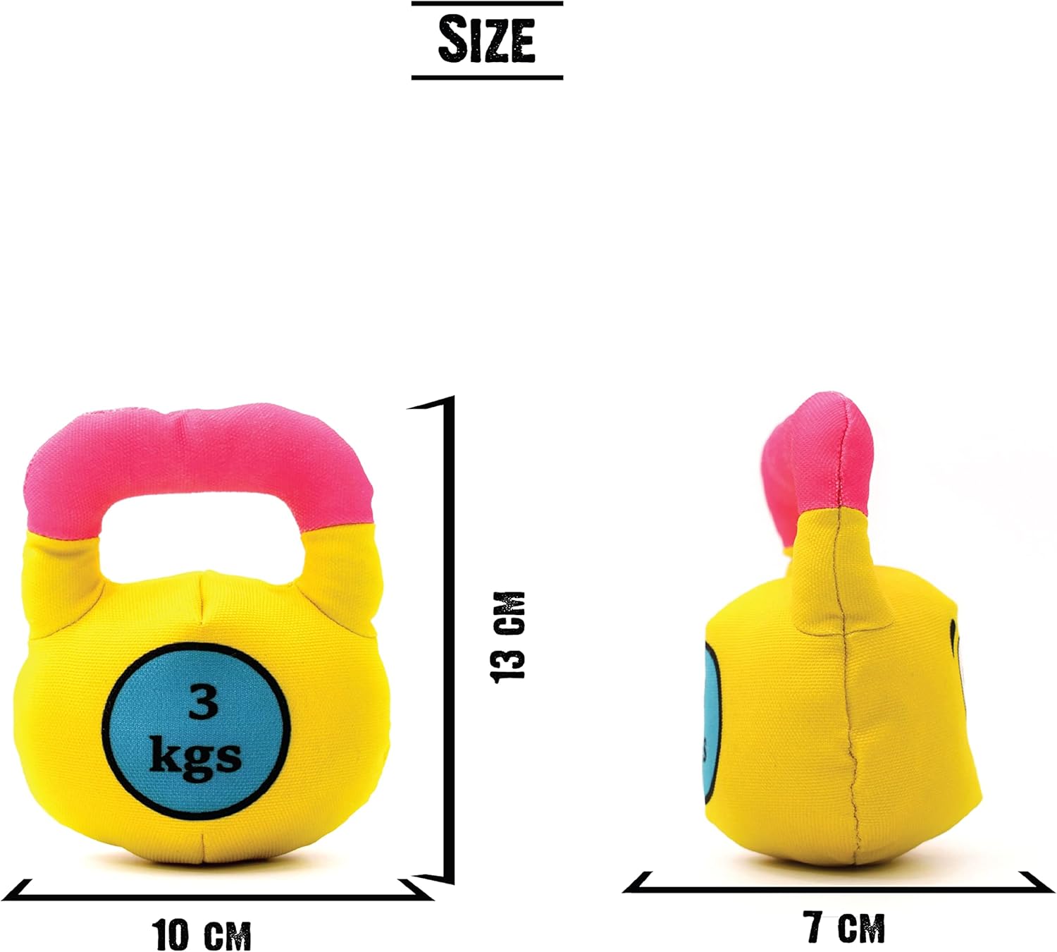 Samyuktha Dog Toys| Gym Series Kettlebell Plush Toys for Dogs | Crinkle Dog Toys for Puppies | Dog Squeaky Toy| Soft Toys for Dogs and Puppies| Pet Toys for Dog| Squeaky Toy for Dogs