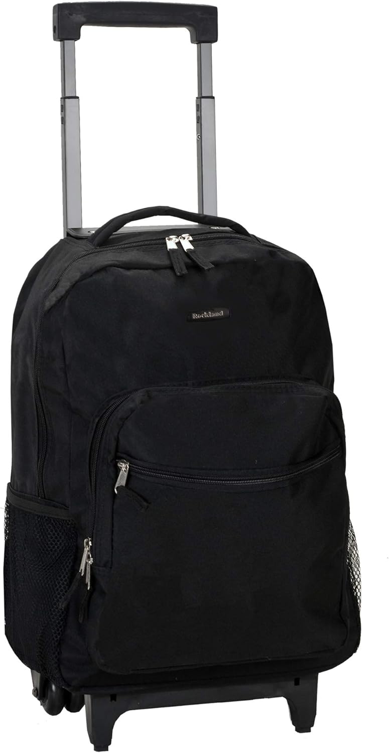 Rockland Double Handle Rolling Backpack BigaMart