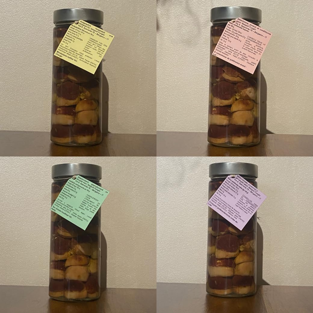 Funghi porcini testa nera INTERI MICRO sott'olio di oliva da gr 550 - Nespoli funghi