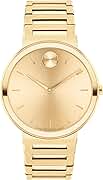 Movado Bold Horizon Ultra Thin Watch for Men and Women - Swiss Made - Water Resistant 3ATM/30 Meters - Sleek and Slim Premium Luxury Wristwatch for Everyone - 40mm