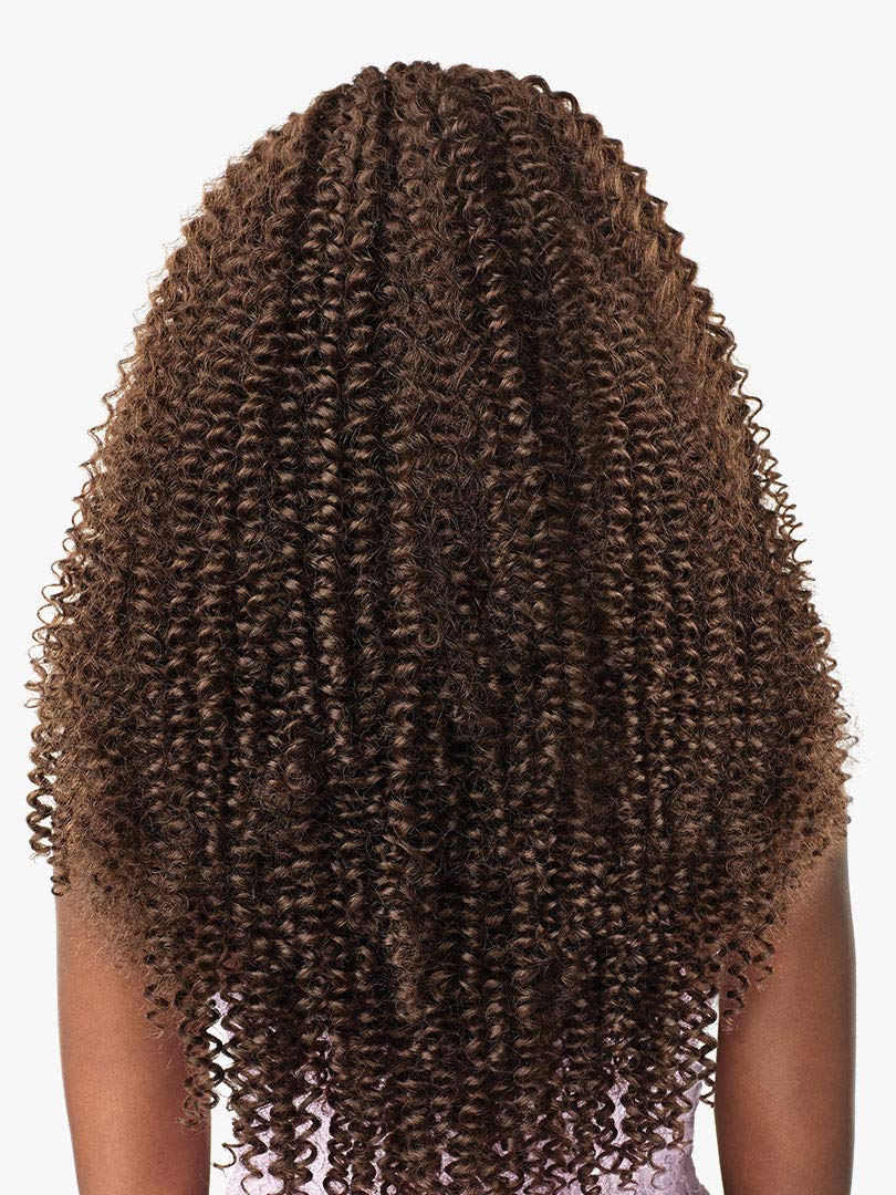 Sensationnel Lulutress Crochet Braid Water Wave 18" (4-Pack) (#1B Off Black)