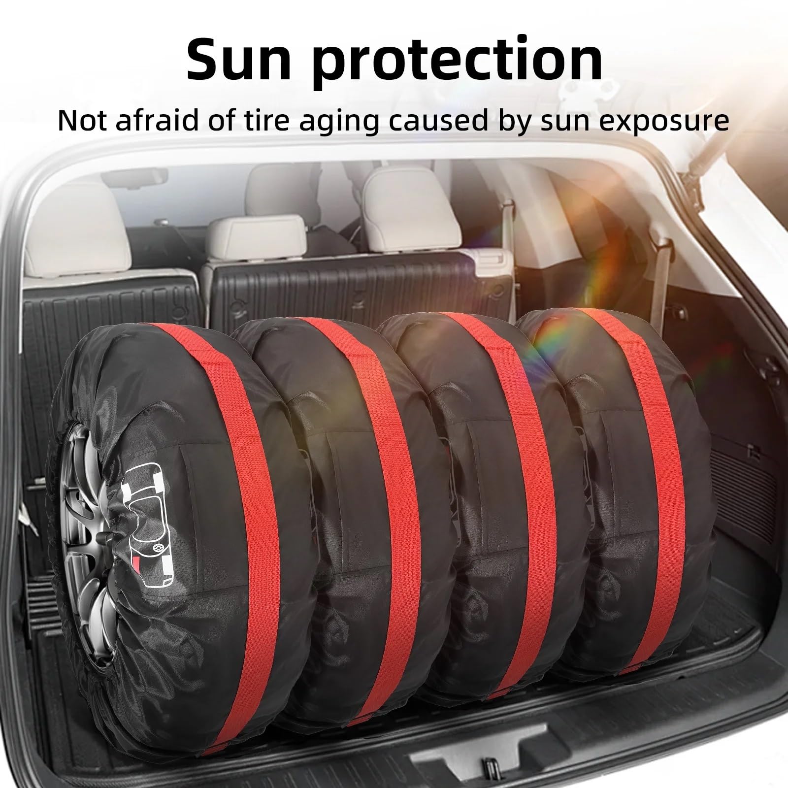 Reifen Aufbewahrung Universal 4PCS Auto Reifen Abdeckung Fall Auto Ersatz Reifen Abdeckung Lagerung Tasche Rad Reifen Abdeckung Reifen Zubehör(T0017 13-16 inch)