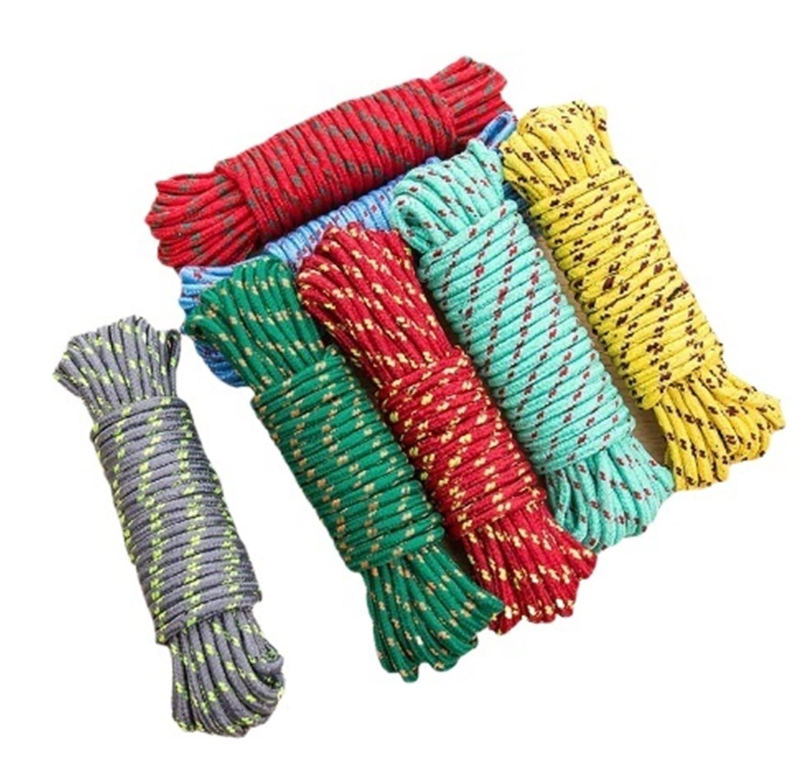 Laundry Line 2Pcs 10M Clothesline Clothes Drying Rope Portable Travel For Outdoor Laundry Windproof Line Hanger Balcony Garden