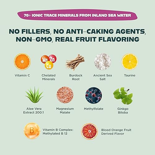 Miniatura 3 de Optimize Minerals Fórmula multimineral diaria  Más de 70 minerales icónicos  Minerales quelados  Raíz de bardana  Sal marina antigua  30 porciones