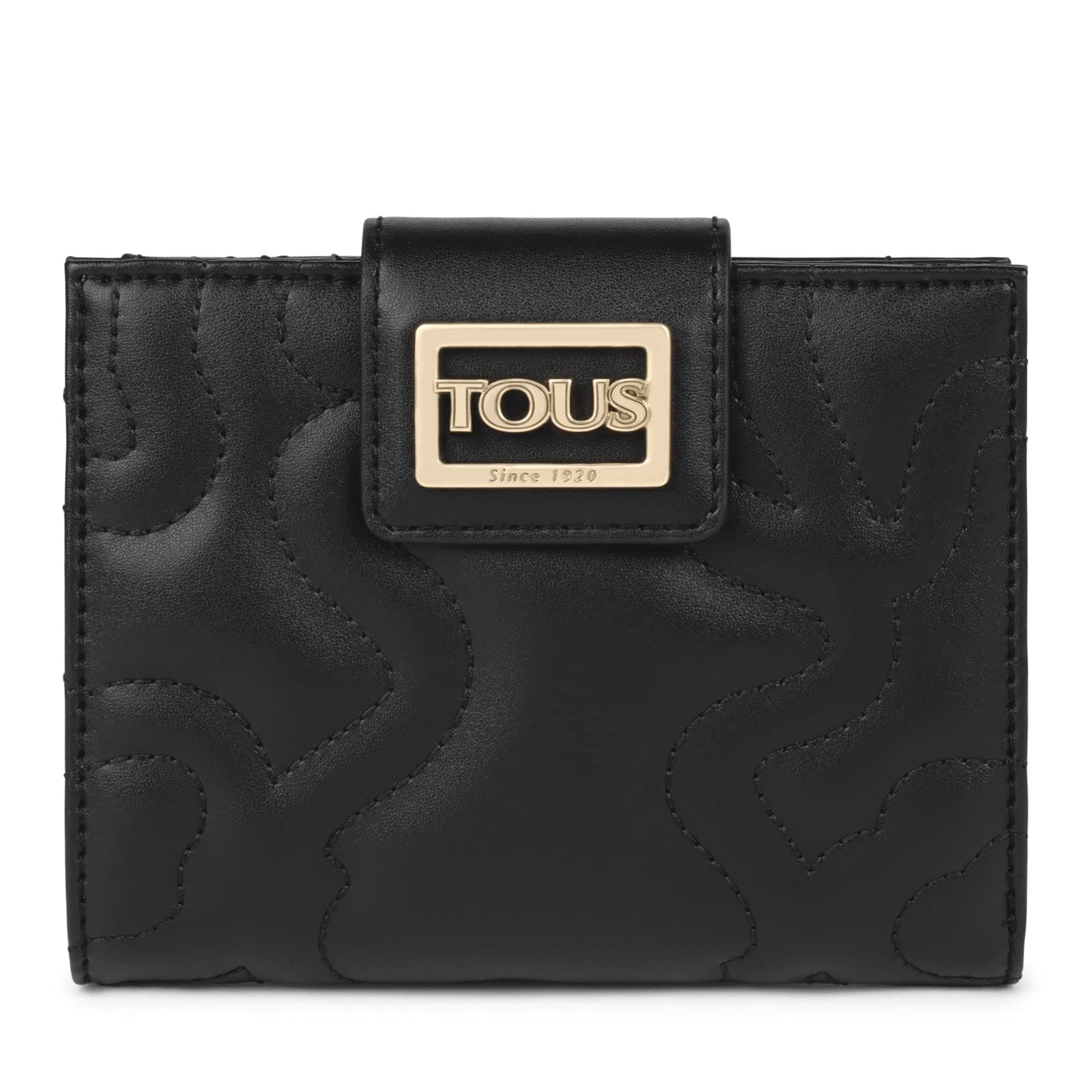 TOUS M. K Dream, Accesorio de Viaje-​Billetera para Mujer, Poliuretano, Negro, Mediana