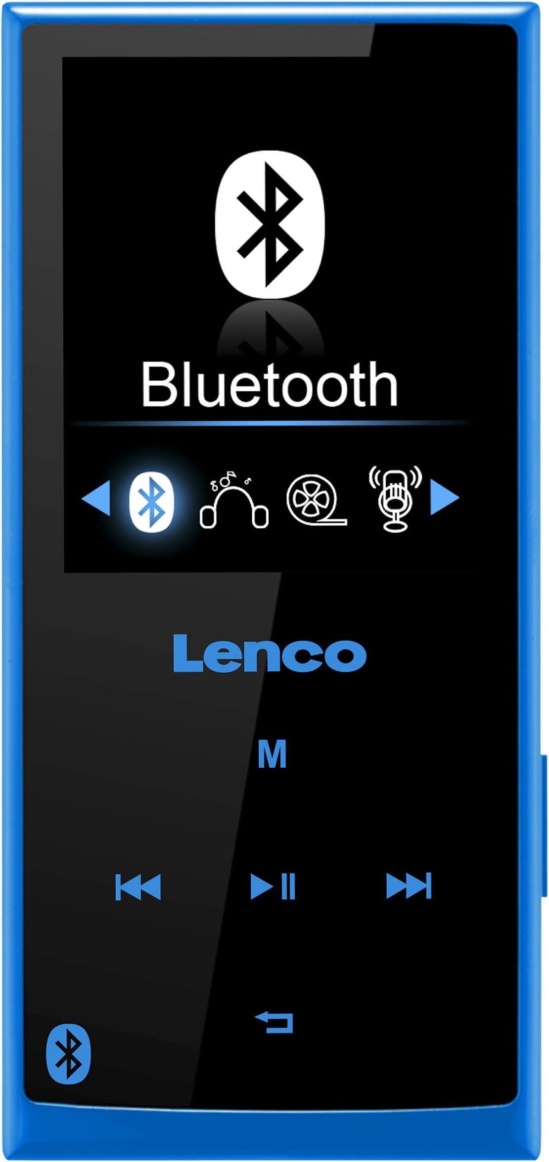 Lenco XEMIO-760 Bluetooth MP3/MP4 Player with Functionality - 8 GB, 2 inches, Blue