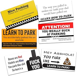 PSS Funny Bad Parking Business Cards - 6 Styles 150pcs