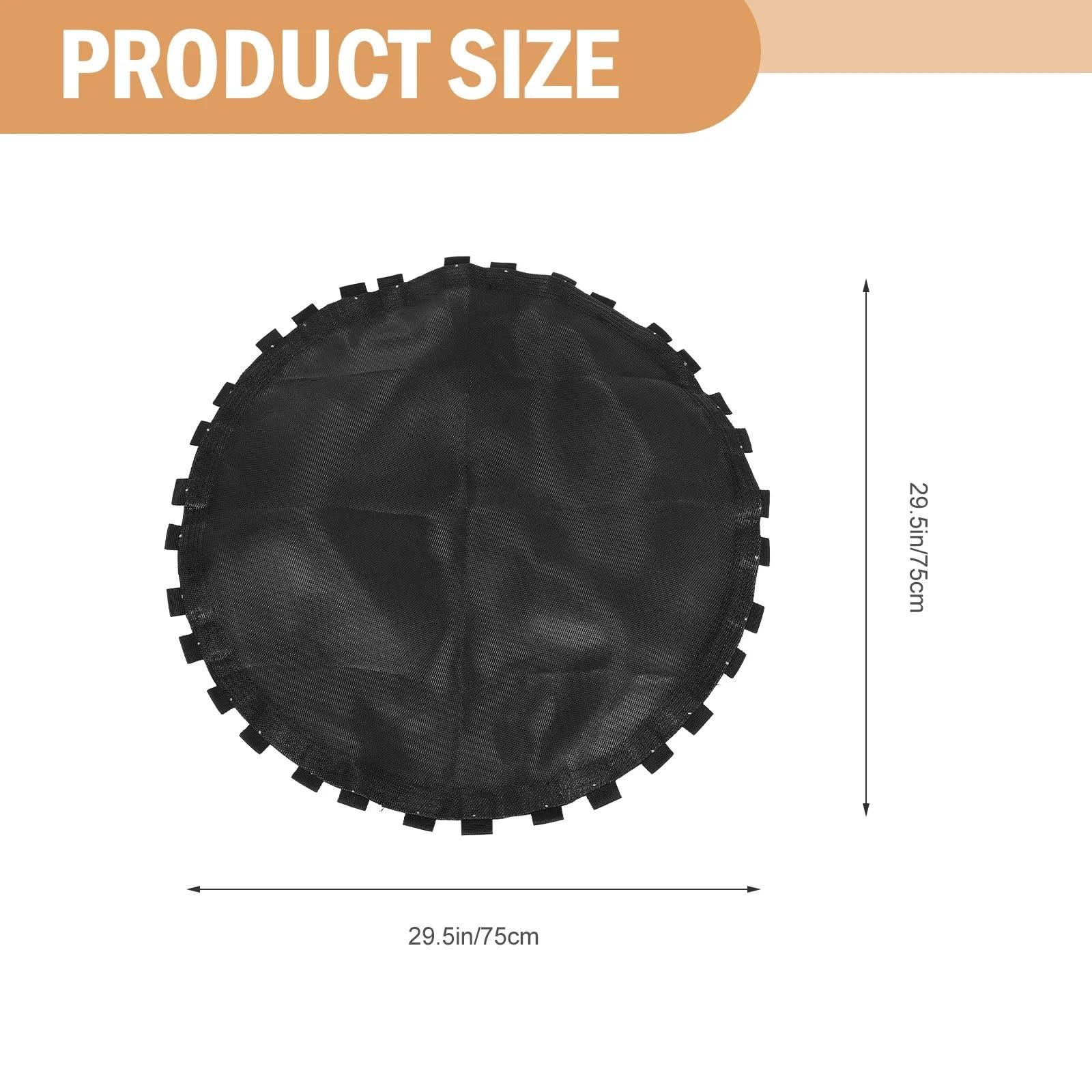 Trampolín Colchoneta de trampolín de Repuesto elástica de Malla para Cama de Salto para Hacer Ejercicio, Piezas de Repuesto Redondas, Accesorio de cojín Accesorios De Trampolín