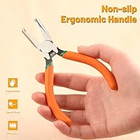 Vista 5 de SPEEDWOX Cortador de extremo transversal con mandíbula empotrada Cortadores de chip SMT/SMD Alicates de corte de extremo de 6 pulgadas, alicates