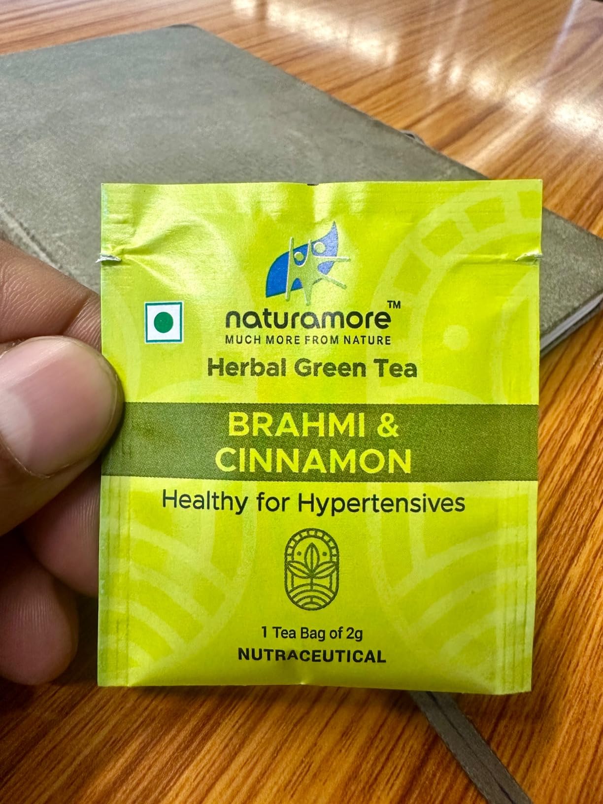 Naturamore Herbal Green Tea | Brahmi & Cinnamon | Ayurvedic Blend for ...