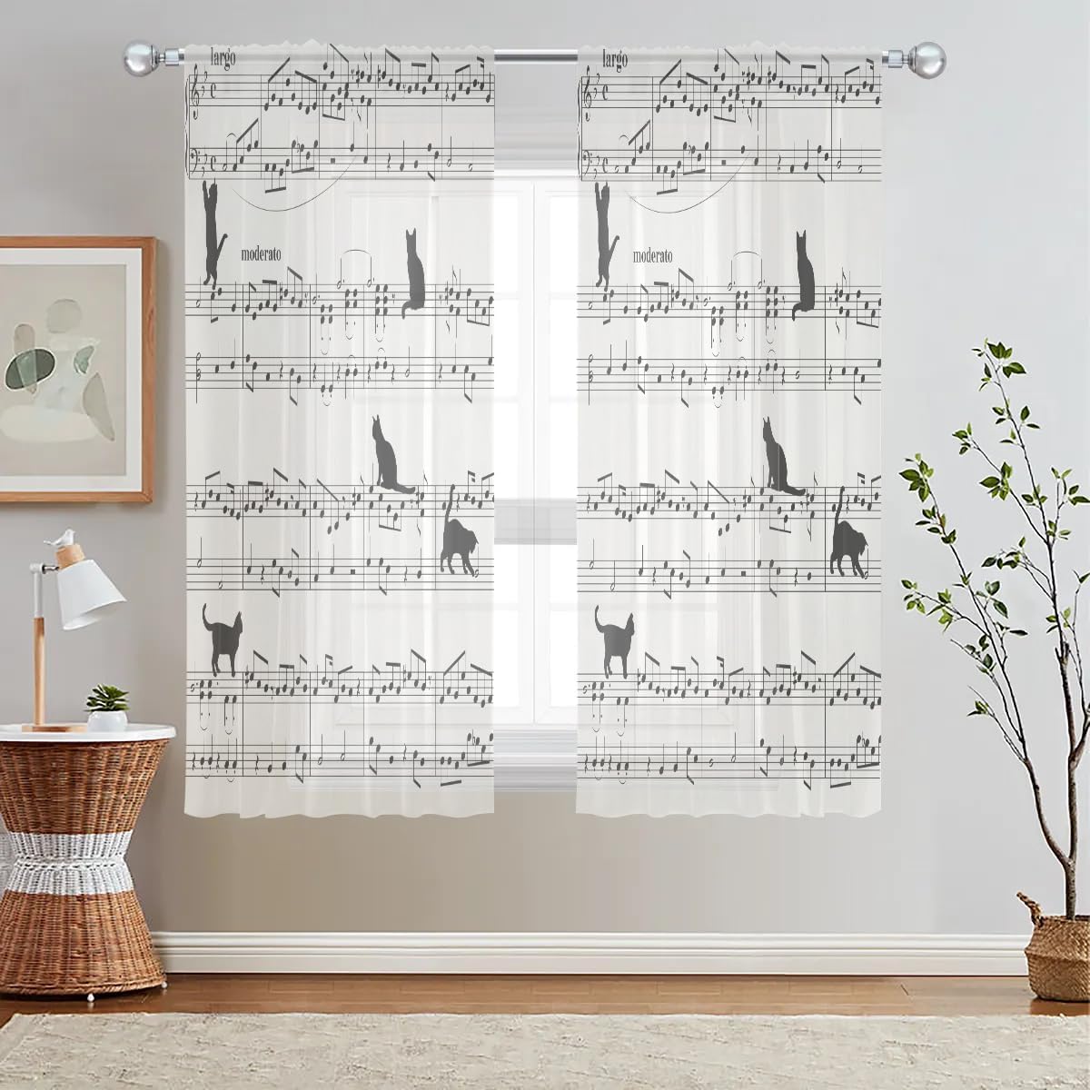 Marble Abstract Sheer Curtains 84 Inches Long 2 Panels Sheer Semi Transparent Rod Pocket Window Treatment Panel Grey Gold Home Decoration for Bedroom Living Room Kitchen