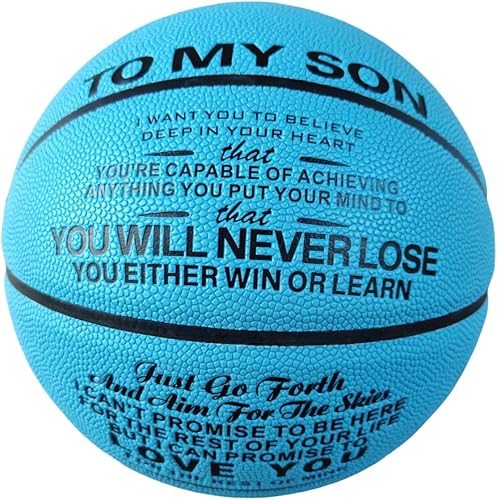 Regalo de baloncesto grabado para interiores y exteriores para hijo, nieto, hija, regalos de baloncesto personalizados, regalo de graduación de