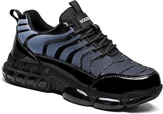 Steel Toe Shoes for Men Women Safety Work Sneakers Indestructible Comfortable Lightweight Breathable Construction Sneakers Anti Smashing Puncture Proof Air Cushion