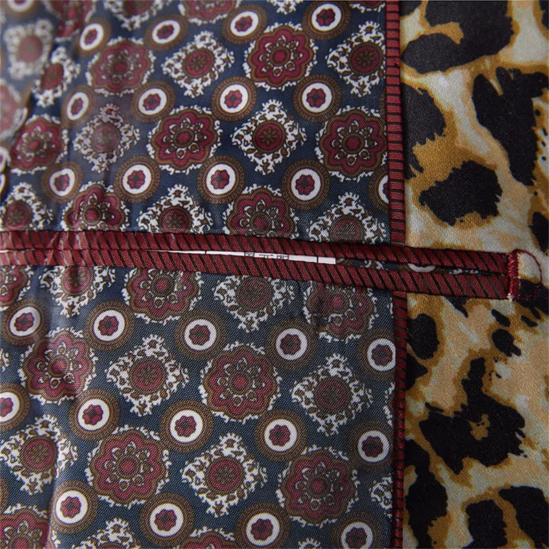 Image of Men's Blazers Leopard Print Notched Lapel Suits Slim Fit Sequins Tuxedo Stylish Sport Coats Jackets