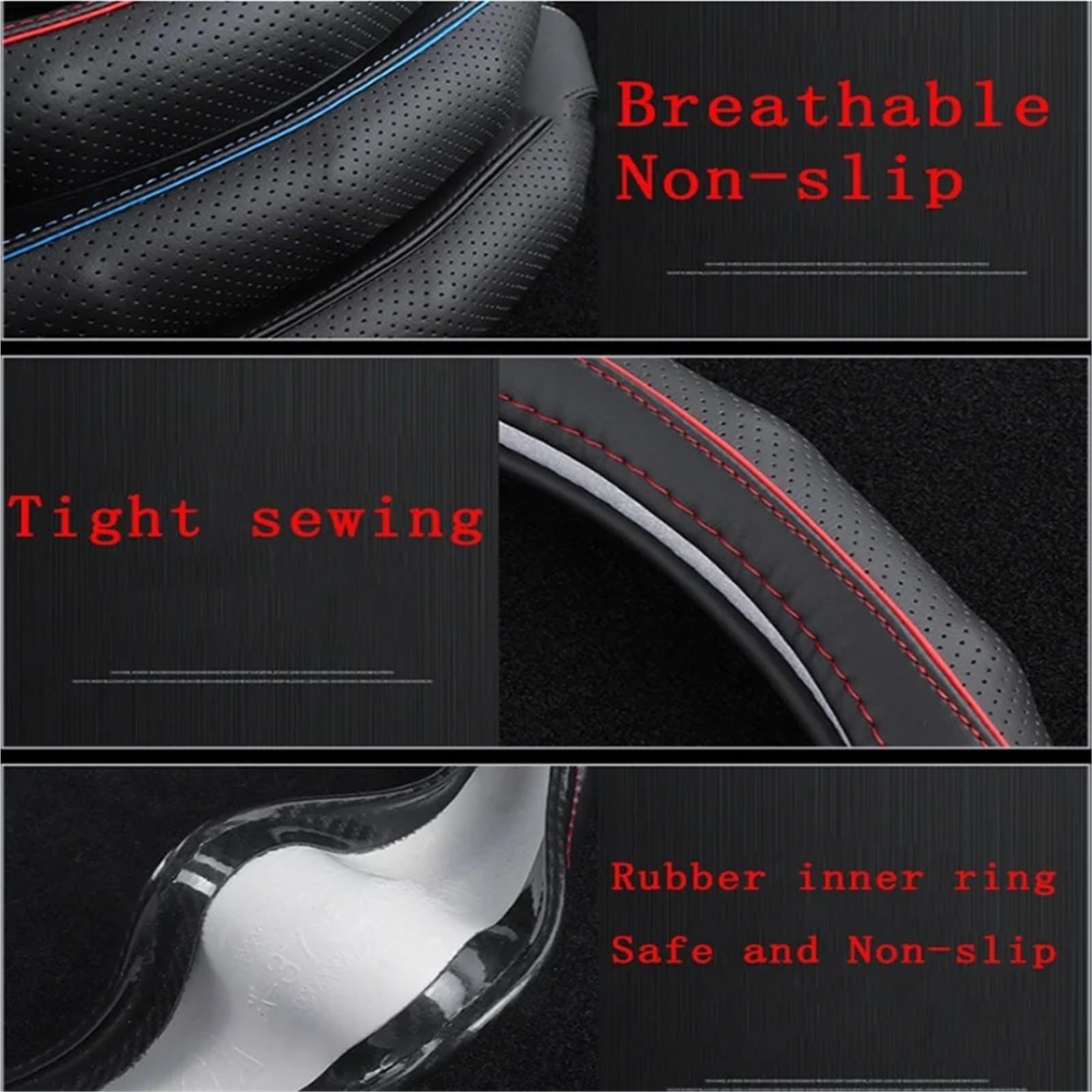 Coprivolante in pelle microfibra Coprivolante per auto in fibra antiscivolo, nessun odore, sottile 38 cm, accessori per la decorazione di interni